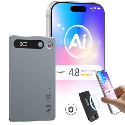 MECHEN Grabadora de Voz con IA de 64 GB, transcripción y plantillas